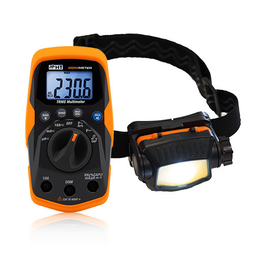 HT Instruments Allround-Multimeter HEAD LED-Stirnlampe IRONMETER KIT HL HT Instruments Allround-Multimeter HEAD LED-Stirnlampe IRONMETER KIT HL