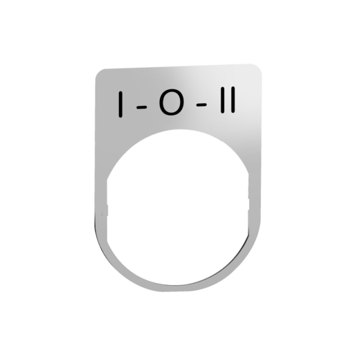 Schneider Electric Schildträger 30x40mm I-0-II 22mm Metall ZBYM2186