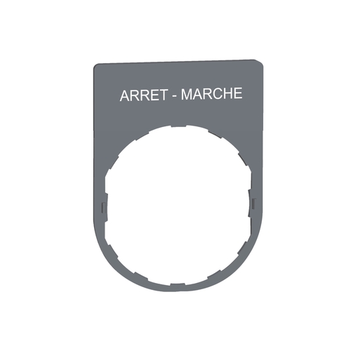 Schneider Electric Schildträger 30x40mm ARRET-MARCHE 22mm ZBYP2166C0
