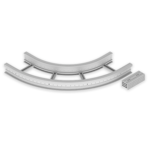 Unex Flachbogen 90 Grad 135x400 R600 U23X 67427-04