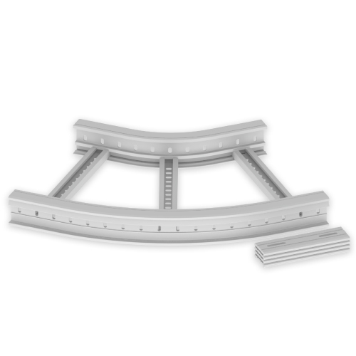 Unex Flachbogen 45 Grad 85x500 R300 U23X 67516-04