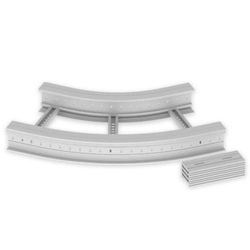 Unex Flachbogen 45 Grad 135x500 R600 U23X 67537-04