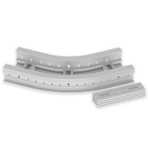Unex Flachbogen 45 Grad 85x200 R300 67216-44