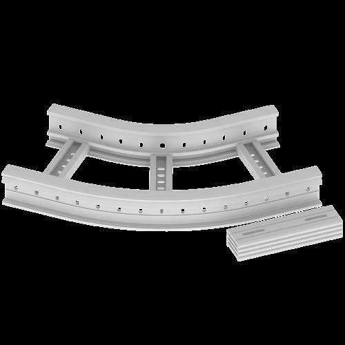 Unex Flachbogen 45 Grad 85x300 R300 67316-44