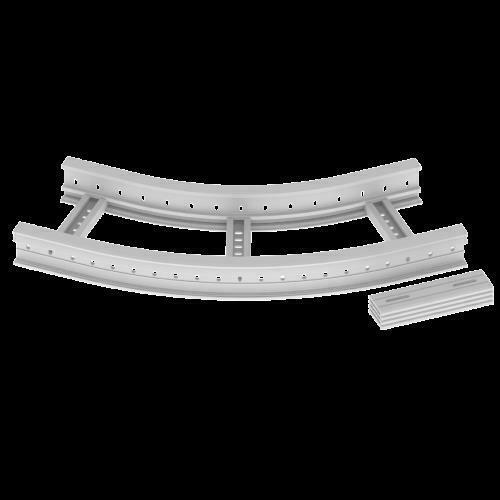 Unex Flachbogen 45 Grad 85x300 R600 67317-44