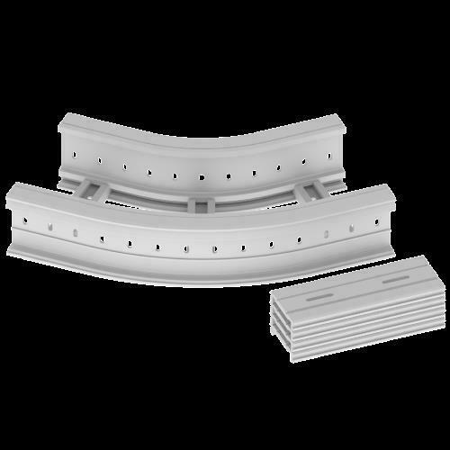 Unex Flachbogen 45 Grad 135x300 R300 67336-44