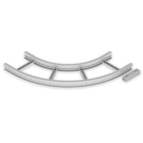 Unex Flachbogen 45 Grad 85x400 R600 67407-44