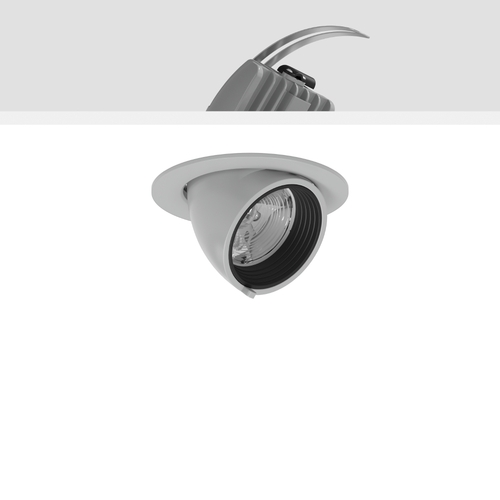 RZB LED-Einbaustrahler 930, DALI, silber 911565.004.76 RZB LED-Einbaustrahler 930, DALI, silber 911565.004.76