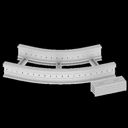 Unex Flachbogen 45 Grad 135x400 R600 67437-44