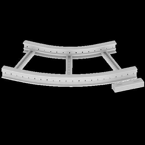 Unex Flachbogen 45 Grad 85x500 R600 67517-44