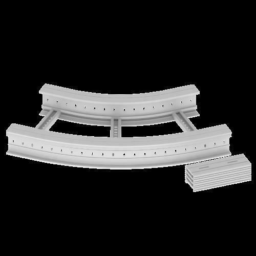 Unex Flachbogen 45 Grad 135x500 R600 67537-44