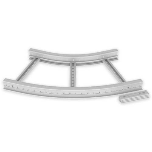 Unex Flachbogen 45 Grad 85x600 R600 67617-44