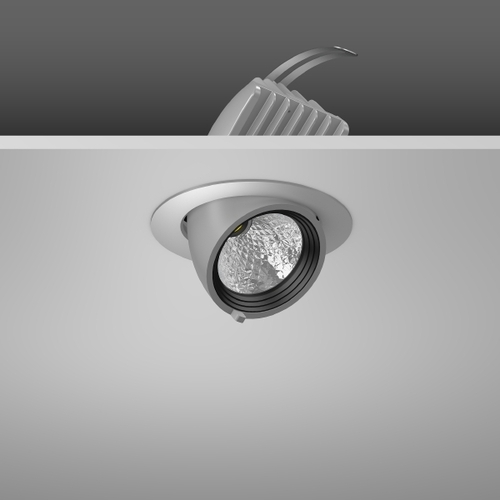 RZB LED-Einbaustrahler 927, DALI, silber 911575.004.2.76 RZB LED-Einbaustrahler 927, DALI, silber 911575.004.2.76