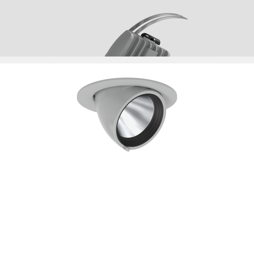 RZB LED-Einbaustrahler 935, DALI, silber 911576.004.3.76