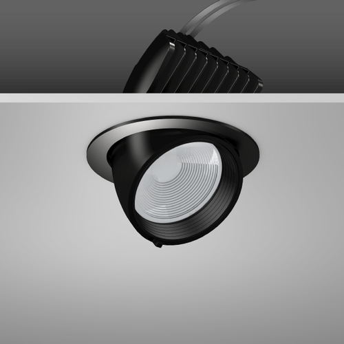 RZB LED-Einbaustrahler 930, DALI, schwarz 911589.003.76