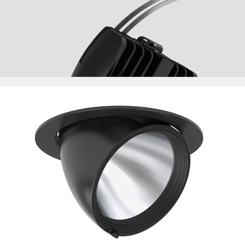 RZB LED-Einbaustrahler 940, DALI, schwarz 911592.003.1.76