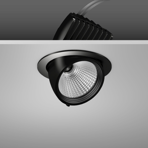 RZB LED-Einbaustrahler 927, DALI, schwarz 911593.003.2.76