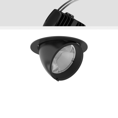 RZB LED-Einbaustrahler meat, schwarz 911610.003 RZB LED-Einbaustrahler meat, schwarz 911610.003