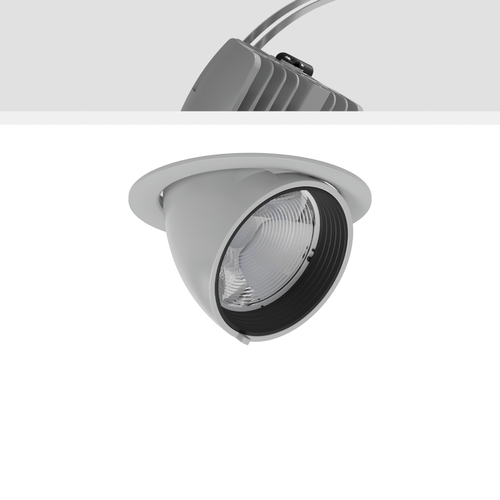 RZB LED-Einbaustrahler meat, silber 911610.004 RZB LED-Einbaustrahler meat, silber 911610.004