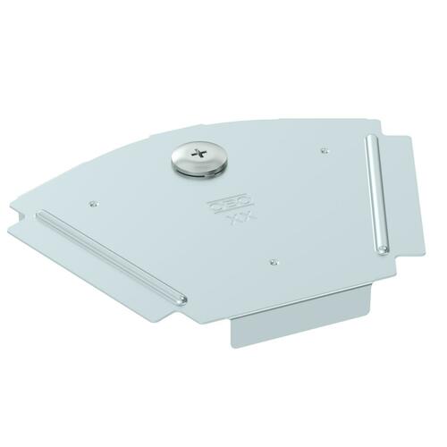 OBO Bettermann Vertr Deckel für 45Grad-Bogen B100mm, bandverzinkt RBD 45 100 FS