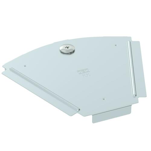 OBO Bettermann Vertr Deckel für 45Grad-Bogen B150mm, bandverzinkt RBD 45 150 DD