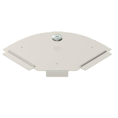 OBO Bettermann Vertr Deckel für 90Grad-Bogen B100mm, rostfrei RBD 90 100 A2