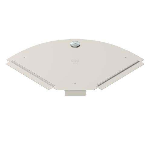 OBO Bettermann Vertr Deckel für 90Grad-Bogen B150mm, rostfrei RBD 90 150 A2