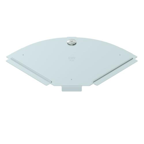 OBO Bettermann Vertr Deckel für 90Grad-Bogen B150mm, bandverzinkt RBD 90 150 DD