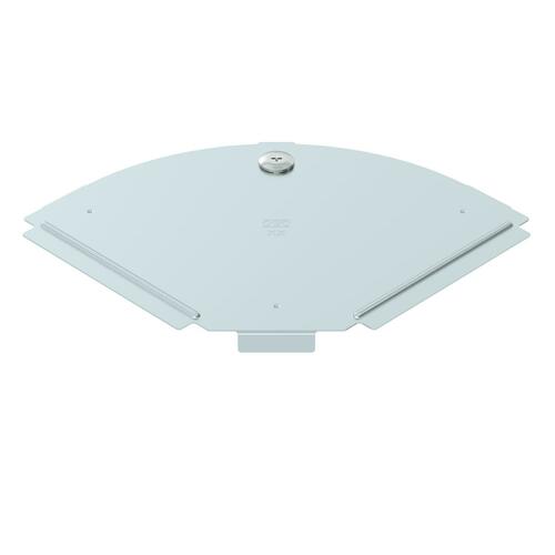 OBO Bettermann Vertr Deckel für 90Grad-Bogen B150mm, bandverzinkt RBD 90 150 FS