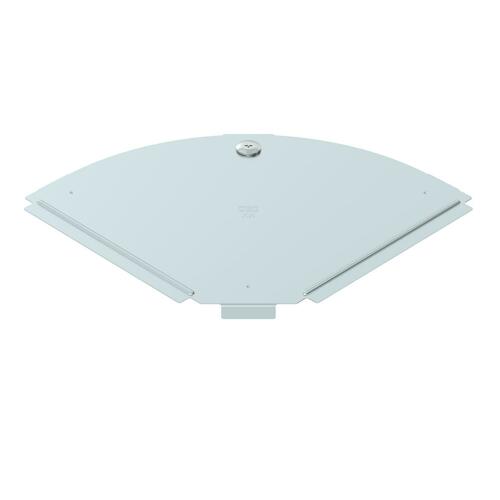 OBO Bettermann Vertr Deckel für 90Grad-Bogen B200mm, bandverzinkt RBD 90 200 DD
