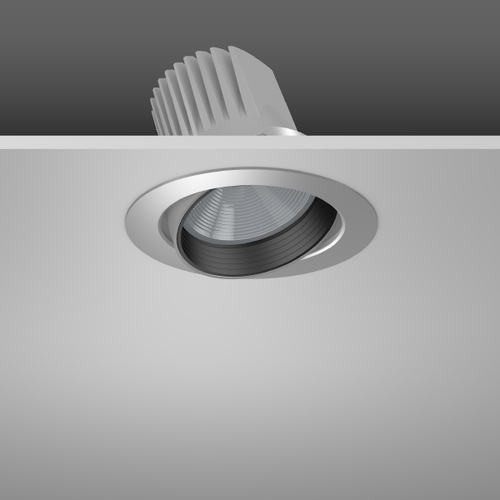 RZB LED-Einbaustrahler 935, DALI, silber 911641.004.3.76