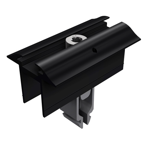 SL Rack Mittelkemme ohne Erdung schwarz eloxiert 96161-01