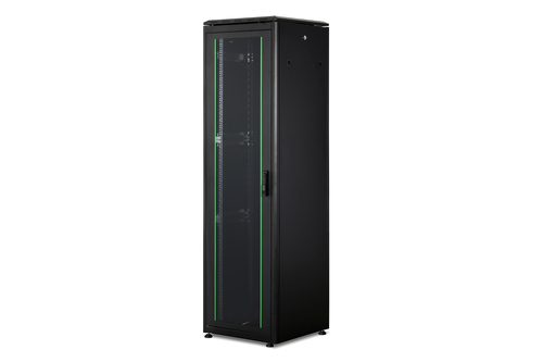 DIGITUS Netzwerkschrank Unique 42HE,RAL 9005 DN-19 42U-6/6-B-1