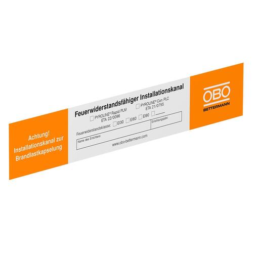 OBO Bettermann Vertr Kennzeichnungsschild für Rapid PLM Kana 7214740