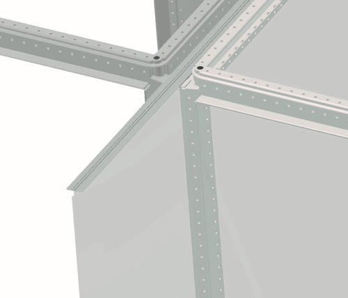 Schäfer IT-Systems IS-1 Trennwand 200x100 verz verp B506739100