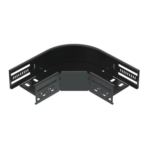 OBO Bettermann Vertr Bogen 90° für Kabelrinne horizontal 60x100 RB 90 610 FSK SW