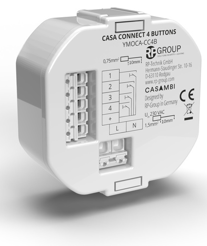 RP-Technik Casambi-Tastermodul YMOCA-CC4B-LR