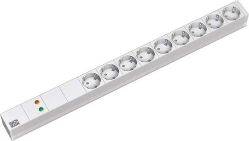 Bachmann Steckdosenleiste 9f. Schutzk., aluminium 333.415