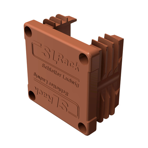 SL Rack Endkappen RAIL 40 RAL 8012 94640-07 SL Rack Endkappen RAIL 40 RAL 8012 94640-07