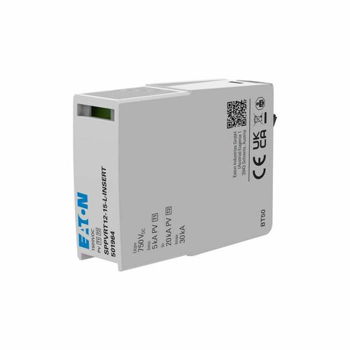 Eaton PV-Überspannungsschutz 1500V,Klasse1und2 SPPVRT12-15-L-INSERT