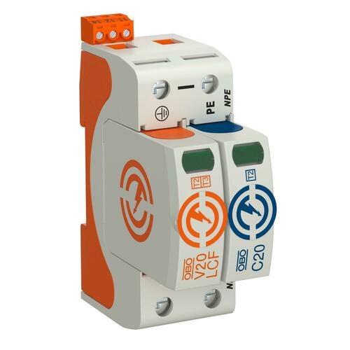 OBO Bettermann Vertr SurgeController V20 1-polig +NPE+FS 280V V20-LCF-1+1+FS-2