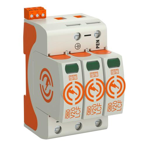 OBO Bettermann Vertr SurgeController V20 3-polig + FS 280V V20-LCF-3+FS-280 OBO Bettermann Vertr SurgeController V20 3-polig + FS 280V V20-LCF-3+FS-280