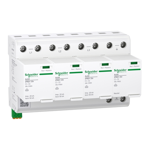 Schneider Electric Kombiableiter Acti9 iPRD1 25r 25kA limp 3P+N A9L1H625