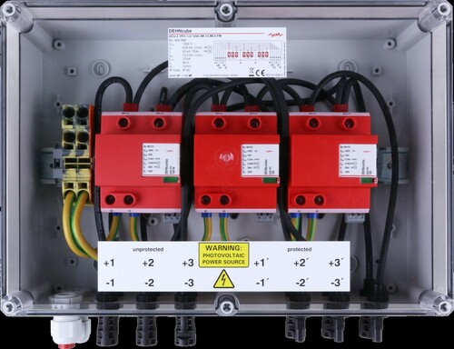 DEHN GAK Typ 1+2 im Gehäuse IP6 5 f. PV-Anl. 3MPPT DCU 2 YPV 1+2#900988