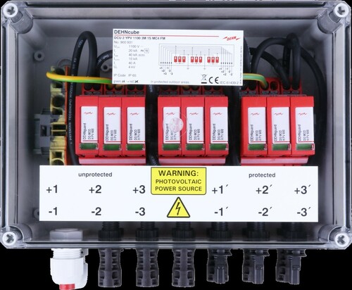 DEHN GAK Typ 2 im Gehäuse IP65 f. PV-Anl. 3MPPT DCU 2 YPV1100#900931