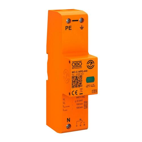 OBO Bettermann Vertr Blitzstromableiter N/PE 440V blau MC-C-NPE+FS-440