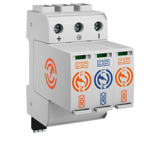 OBO Bettermann Vertr PV CombiController dreipolig PV-T1+2+FS-1100