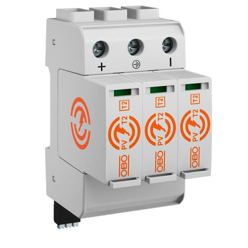 OBO Bettermann Vertr PV SurgeController dreipolig PV-T2+FS-1100