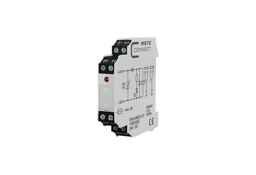 Metz Connect Koppelbaustein 2W KRA-M8/21-21 24DC