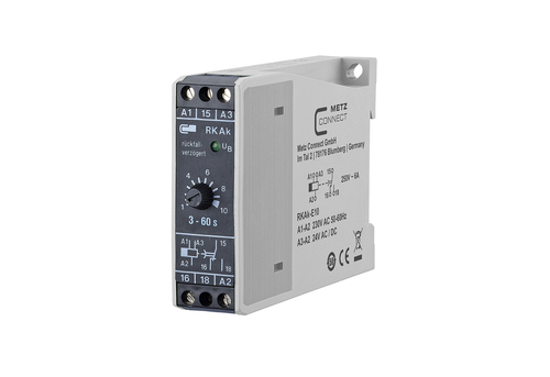 Metz Connect Zeitrelais 230VAC/24VUC RKAk-E10 3-60S